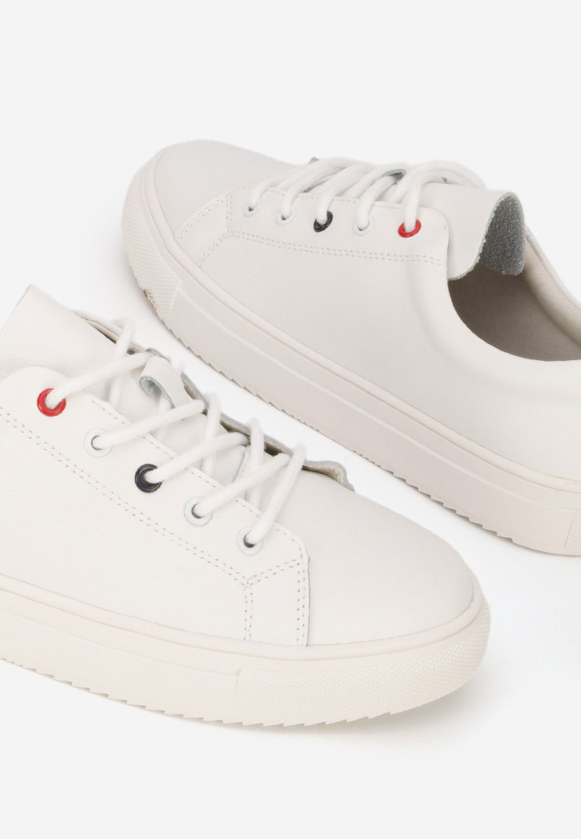 Scarpe basse donna pelle Cataleia bianchi