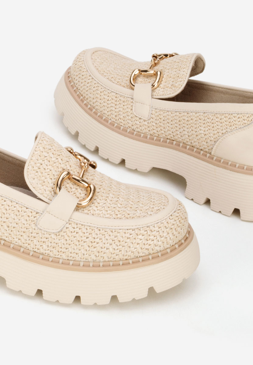 Mocassini donna pelle Yolandia beige