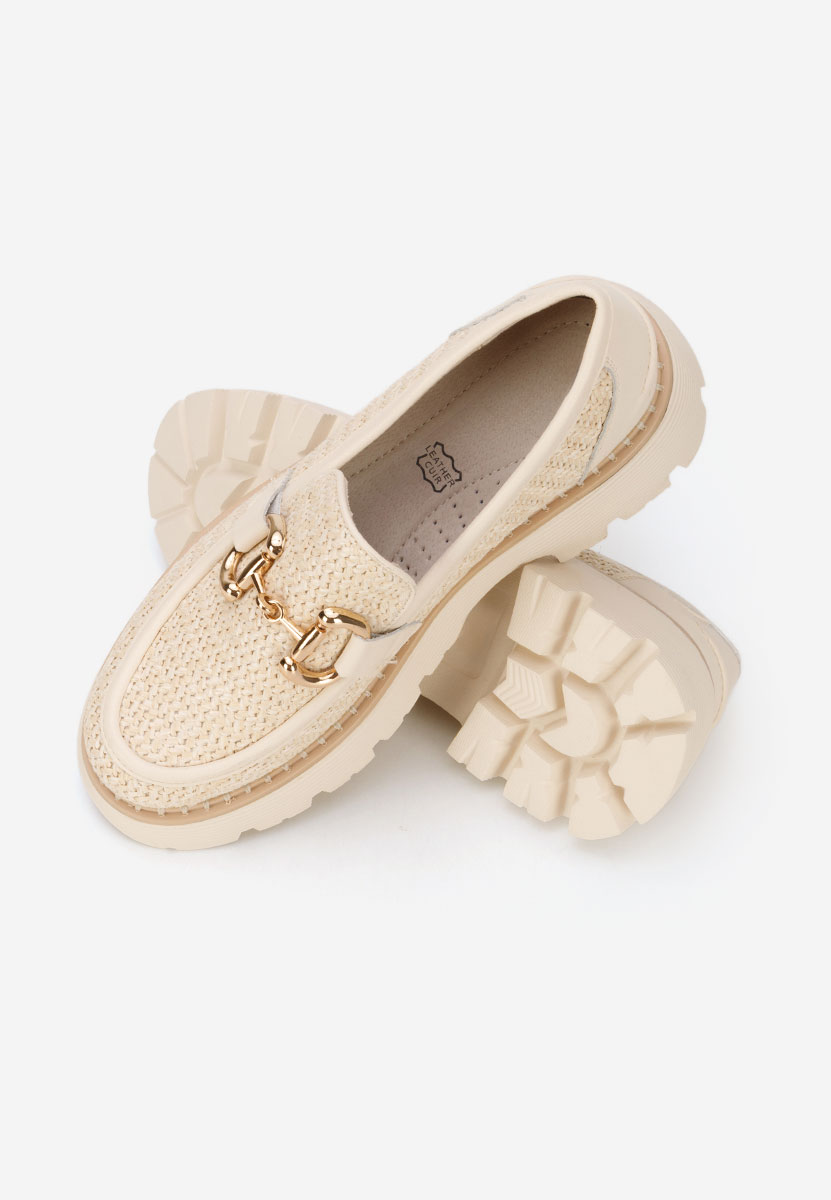 Mocassini donna pelle Yolandia beige