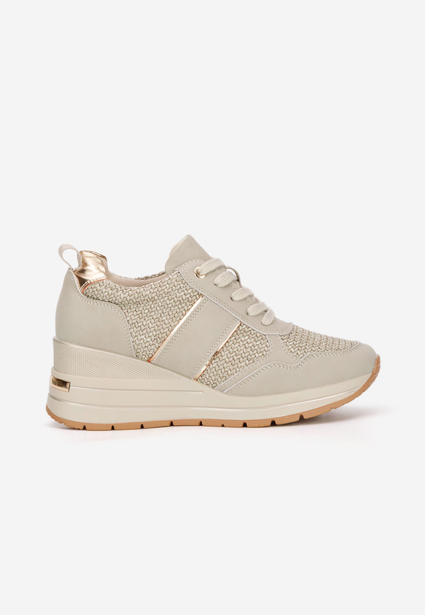 Sneakers con zeppa Izadora verdi