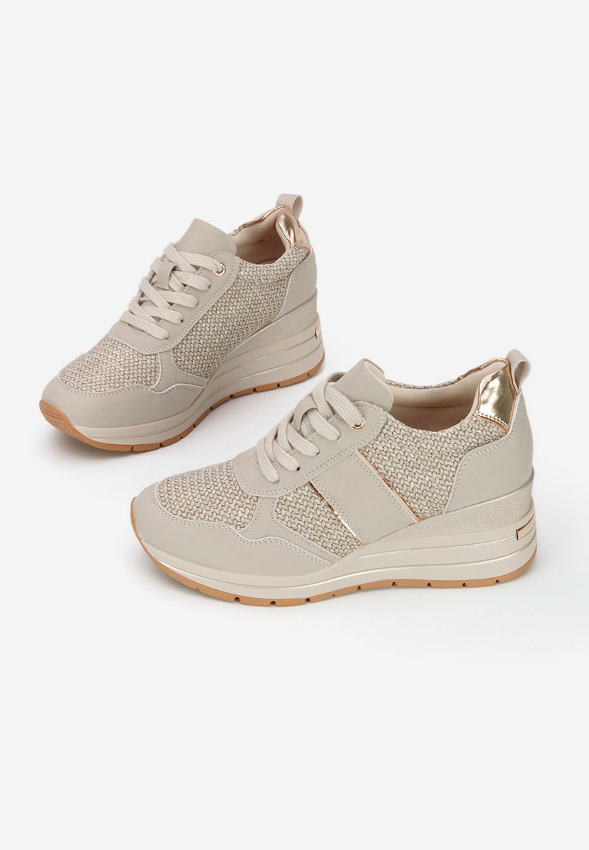Sneakers con zeppa Izadora verdi