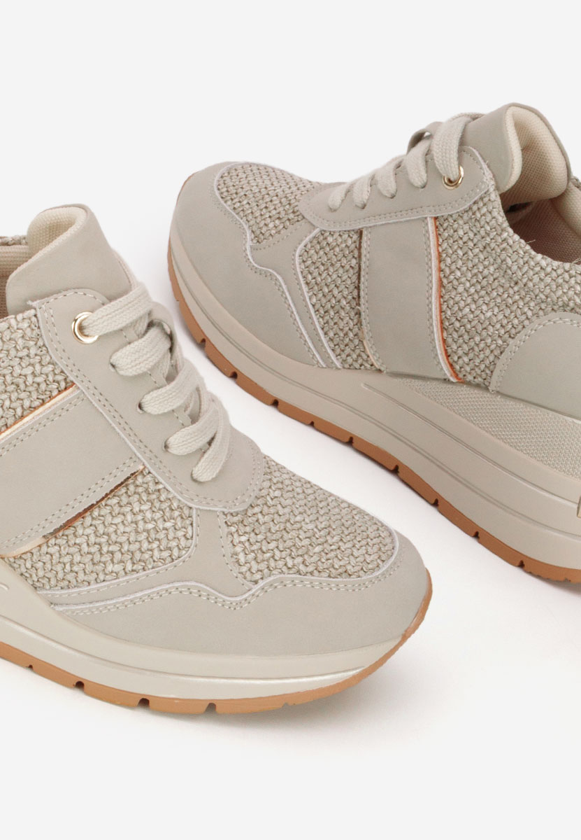 Sneakers con zeppa Izadora verdi