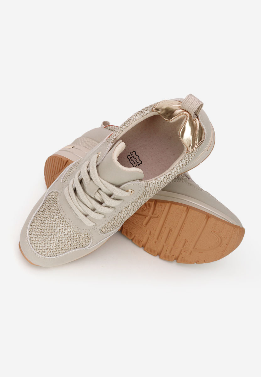 Sneakers con zeppa Izadora verdi