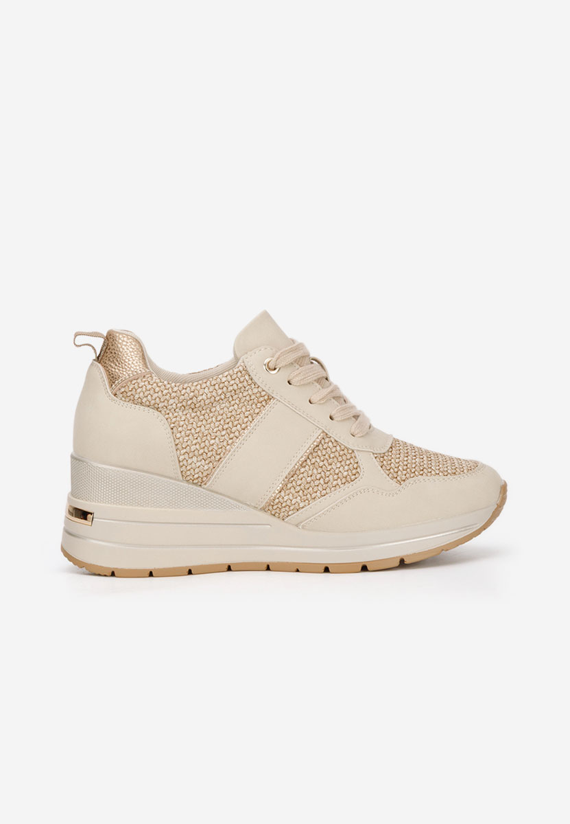 Sneakers con zeppa Izadora beige