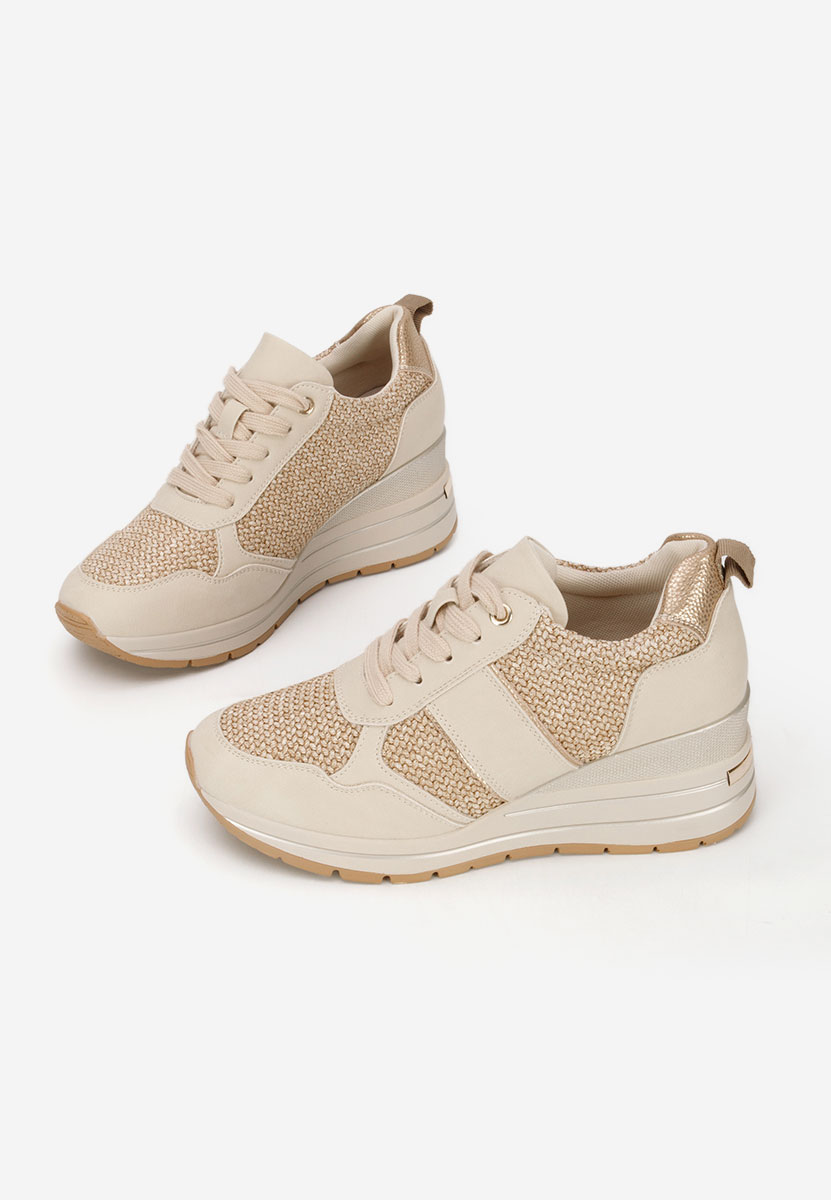 Sneakers con zeppa Izadora beige