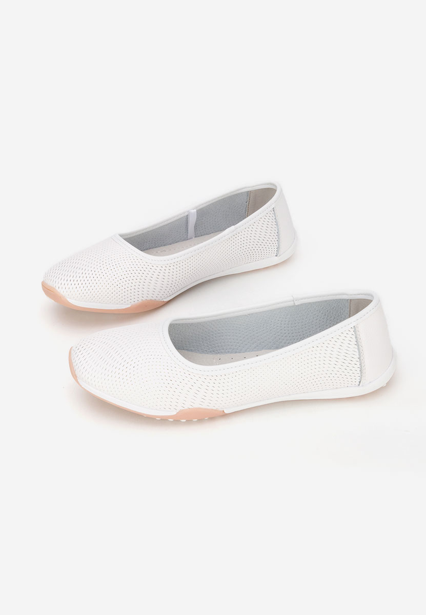 Ballerine cuoio Sindia bianchi