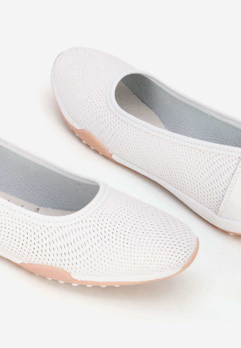 Ballerine cuoio Sindia bianchi