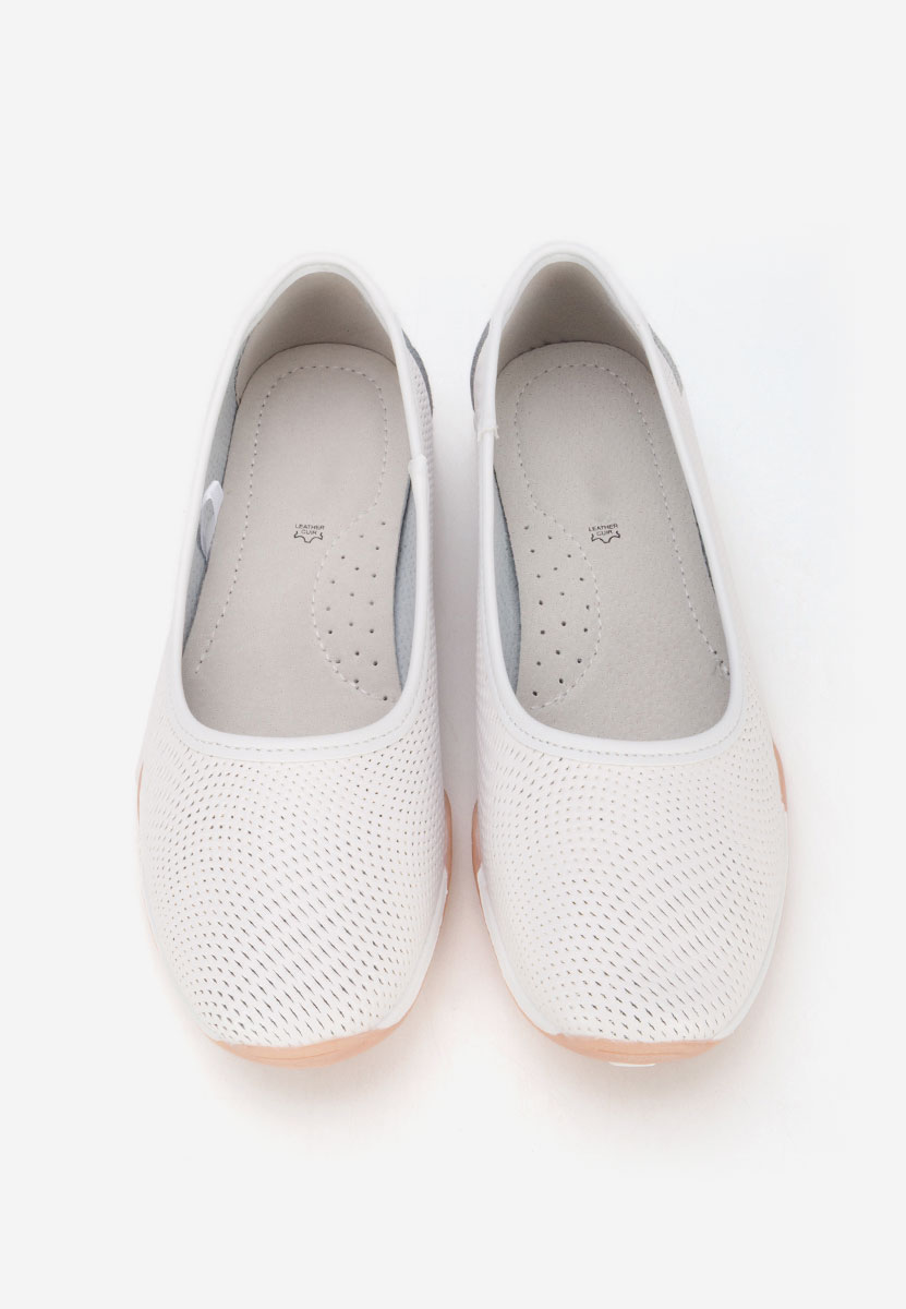 Ballerine cuoio Sindia bianchi