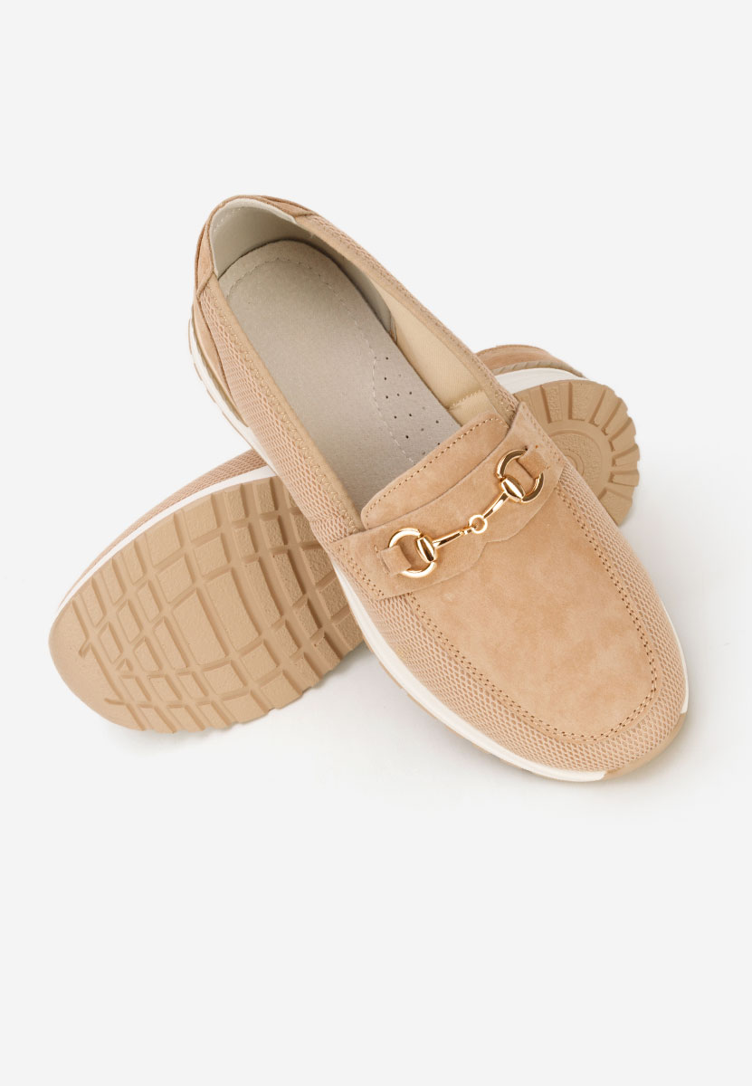 Mocassini donna pelle Hermony beige