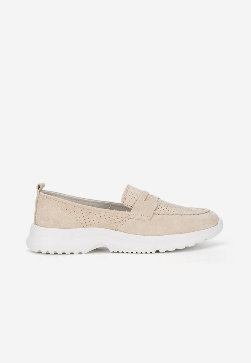 Mocassini donna pelle Raluka beige