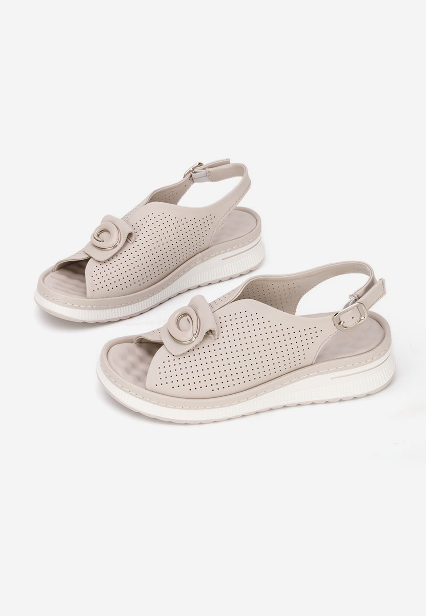Sandali pelle Calora grigio