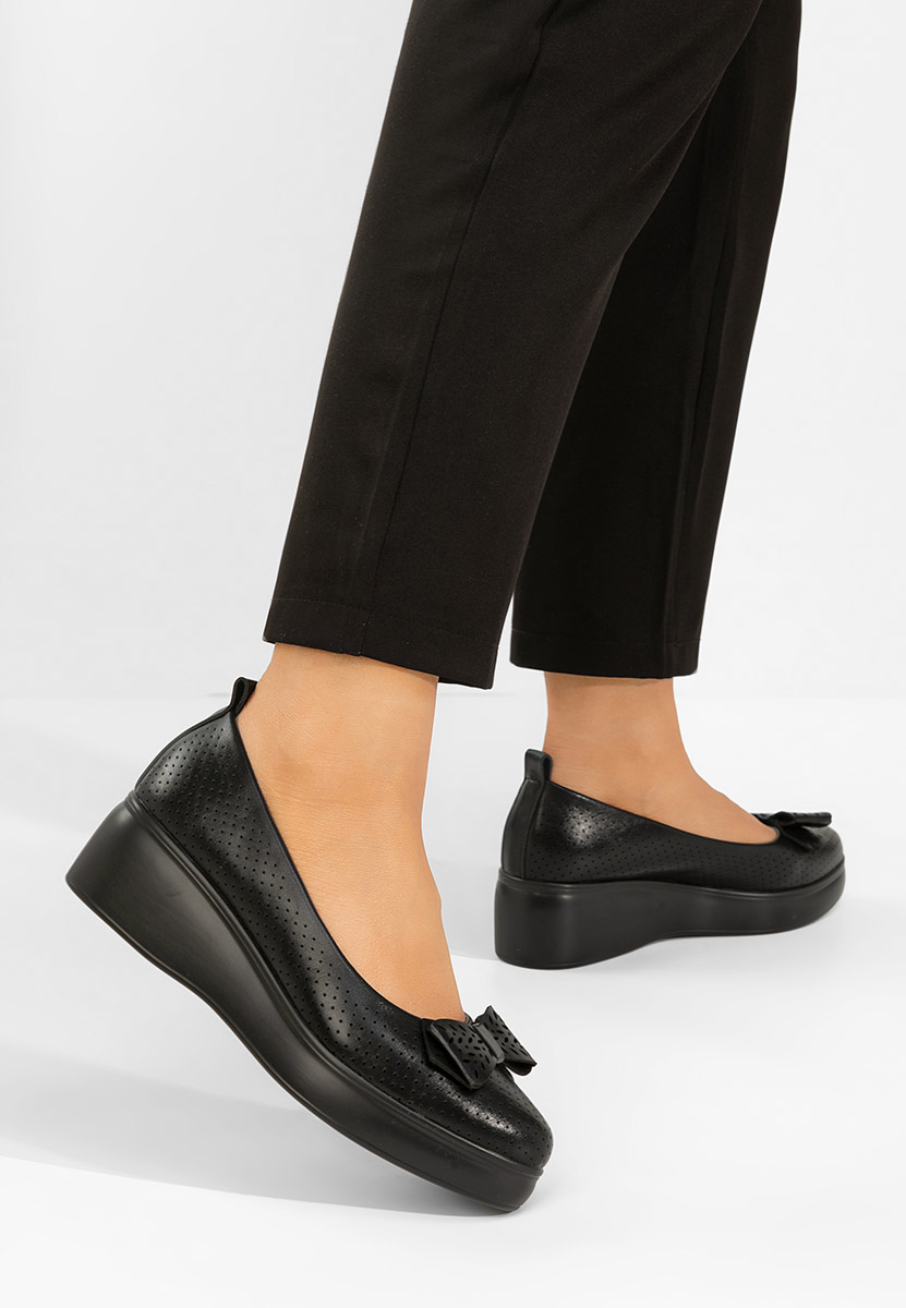 Scarpe con plateau Latefa nero