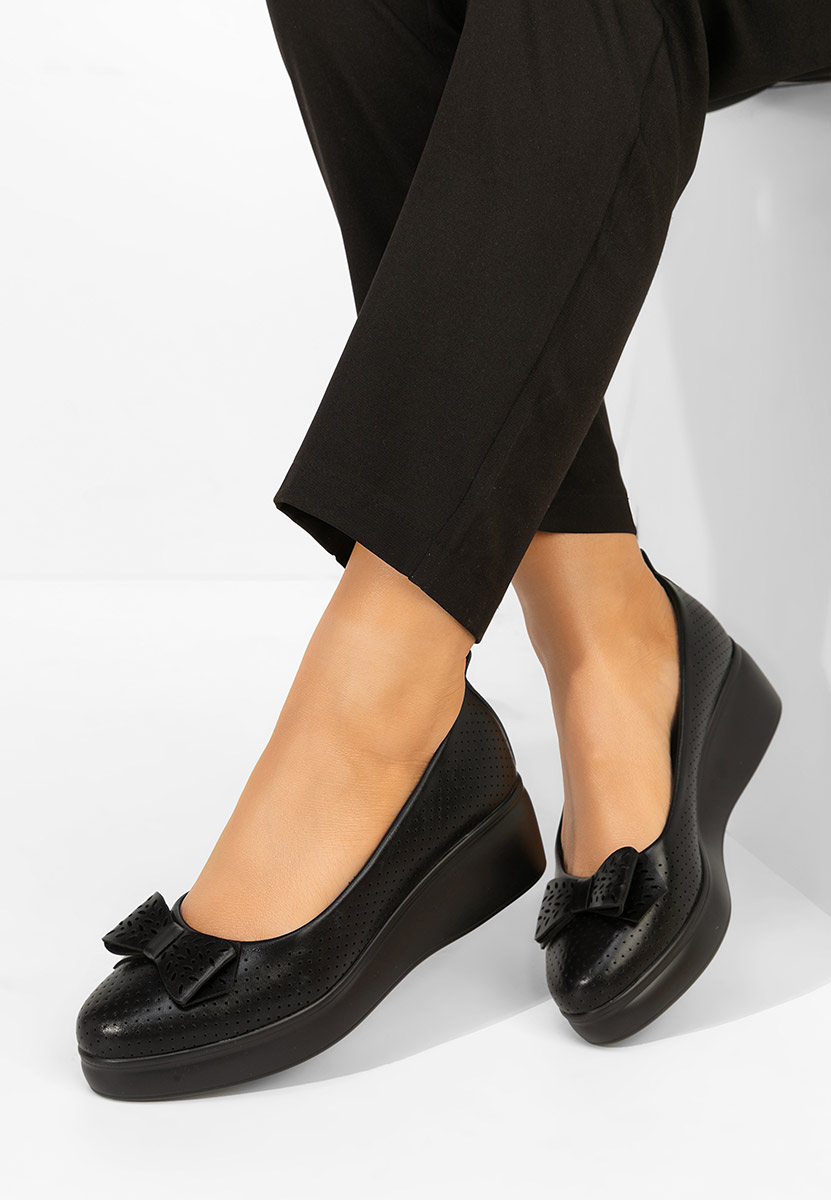 Scarpe con plateau Latefa nero