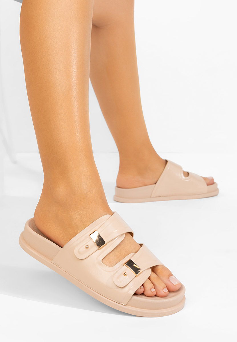 Ciabatte platform Carmenta beige