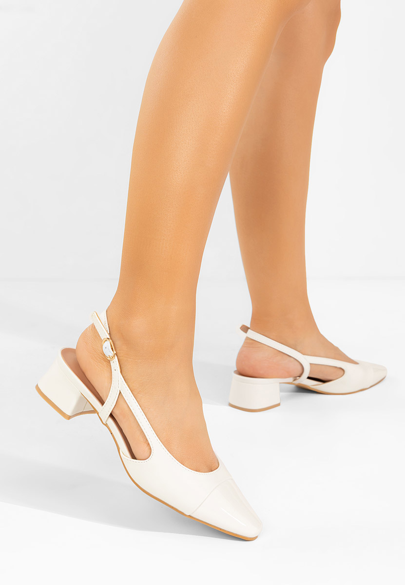 Décolleté Slingback Alexonia bianchi