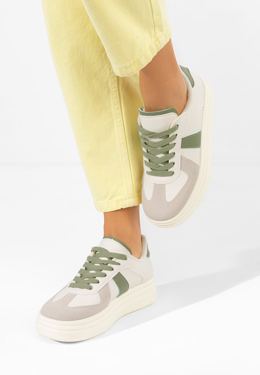 Sneakers con plateau Serinia V2 bianchi