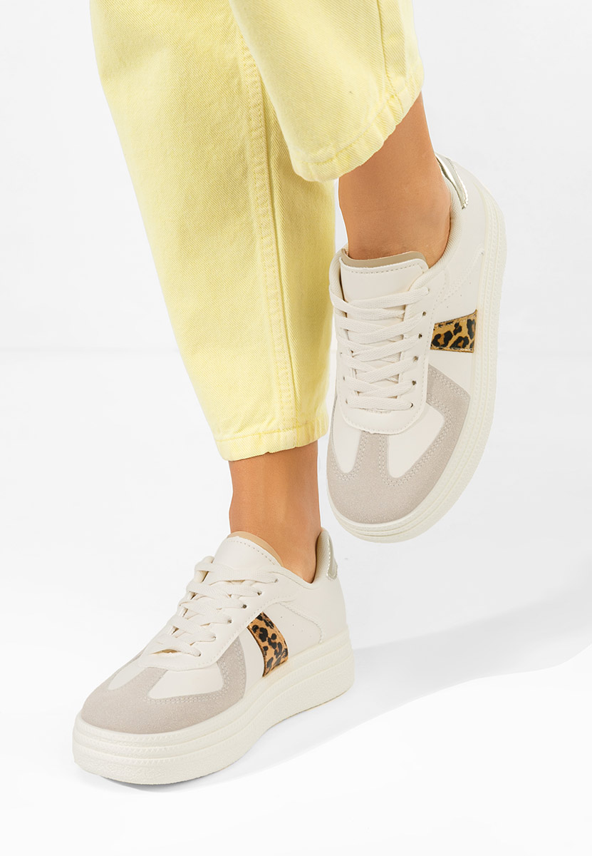 Sneakers con plateau Serinia leopardi