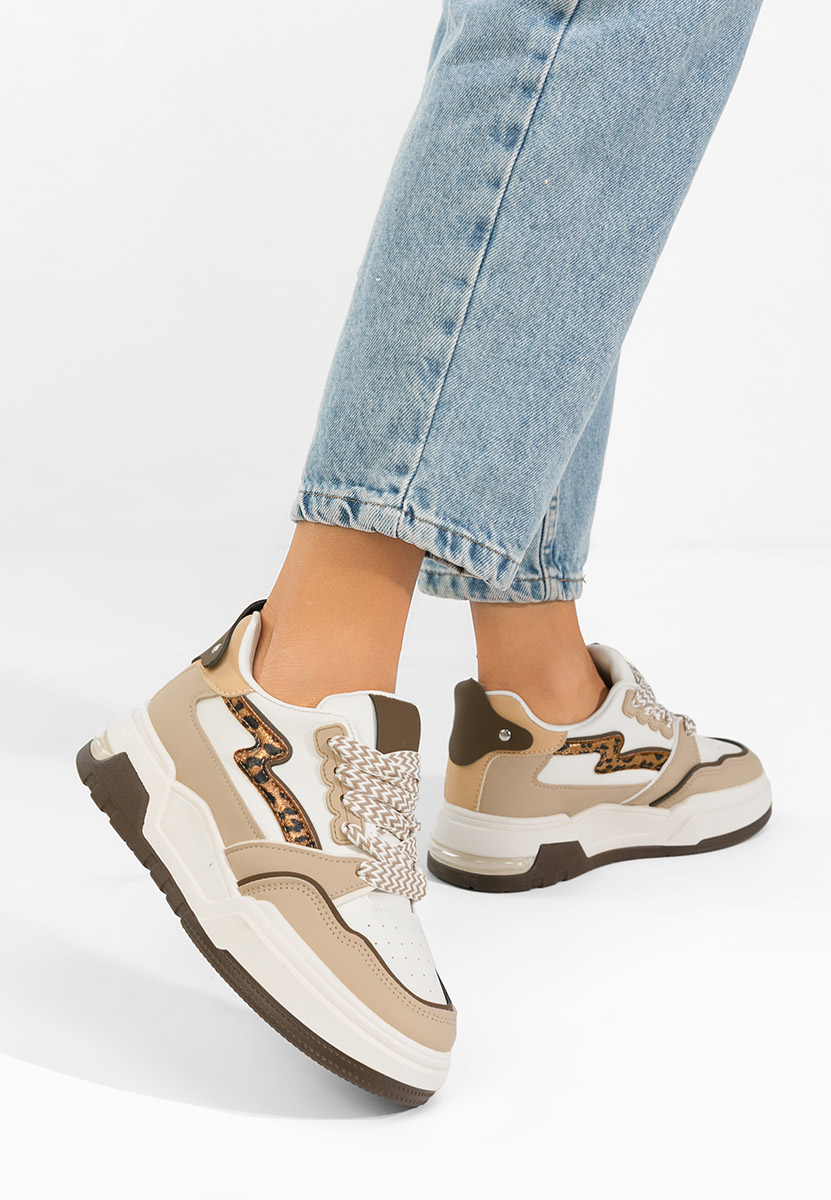 Sneakers con plateau Atanasia V2 beige