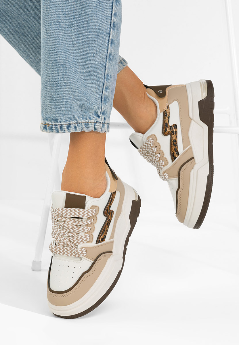Sneakers con plateau Atanasia V2 beige