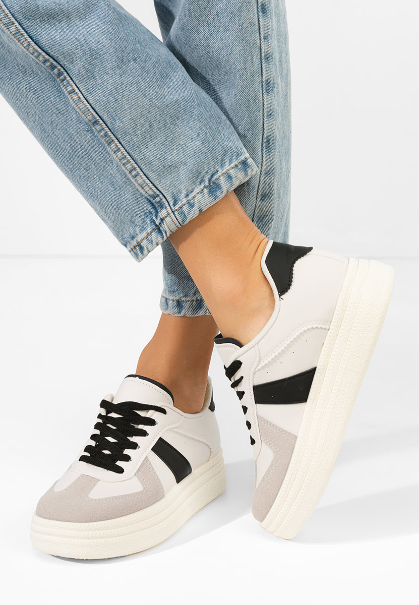 Sneakers con plateau Serinia V4 bianchi