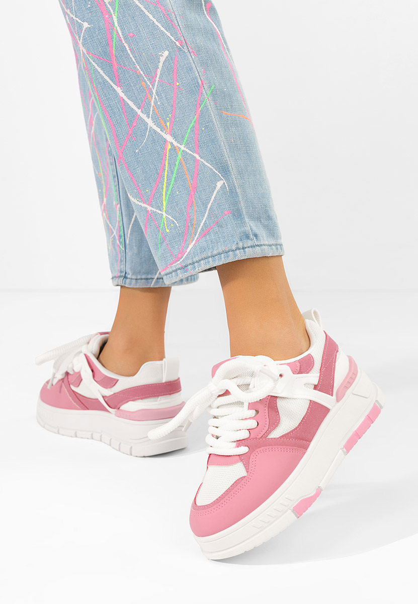 Sneakers con plateau Rosallia fucsia
