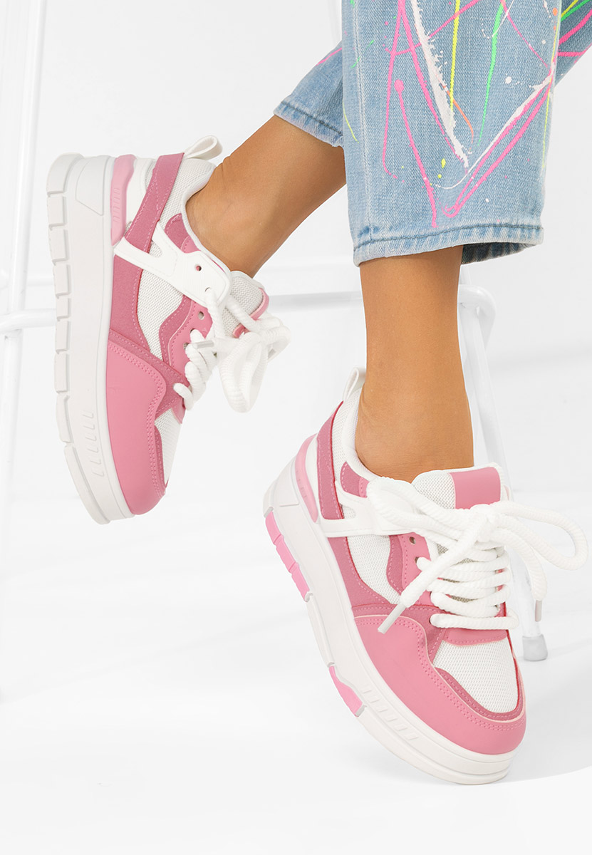 Sneakers con plateau Rosallia fucsia