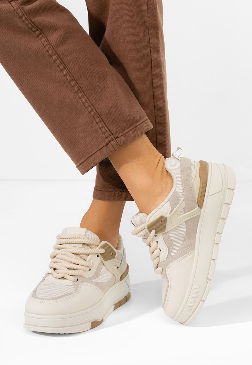 Sneakers con plateau Rosallia beige