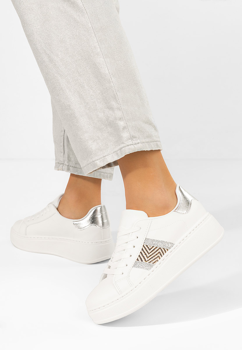 Sneakers con plateau Atenia V3 bianchi