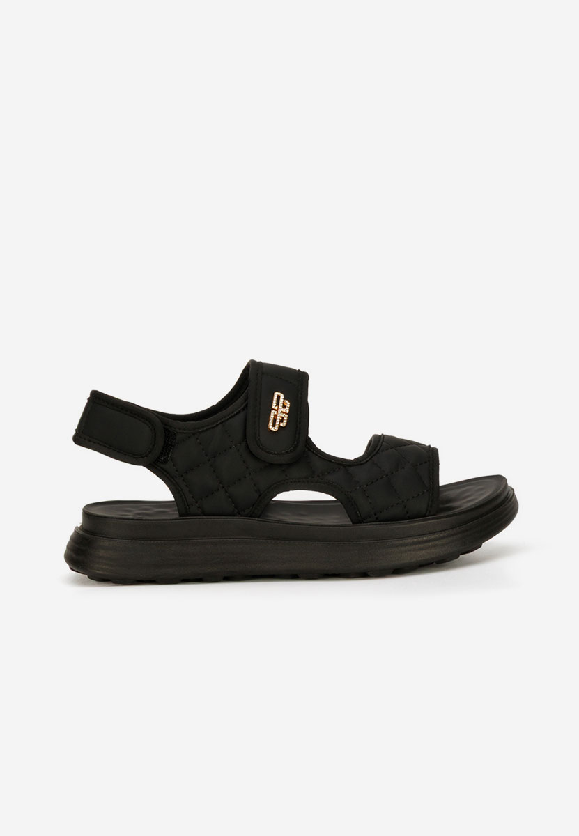 Sandali con plateau Axela nero