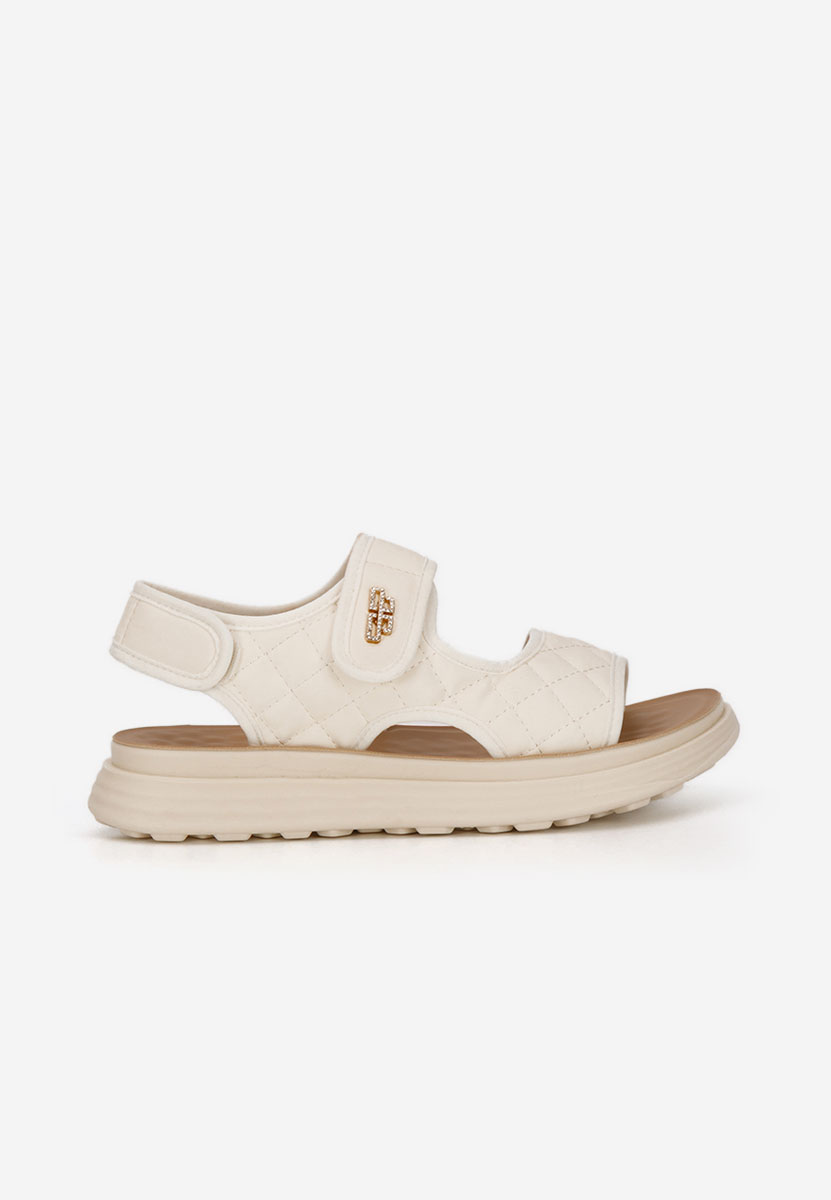 Sandali con plateau Axela beige