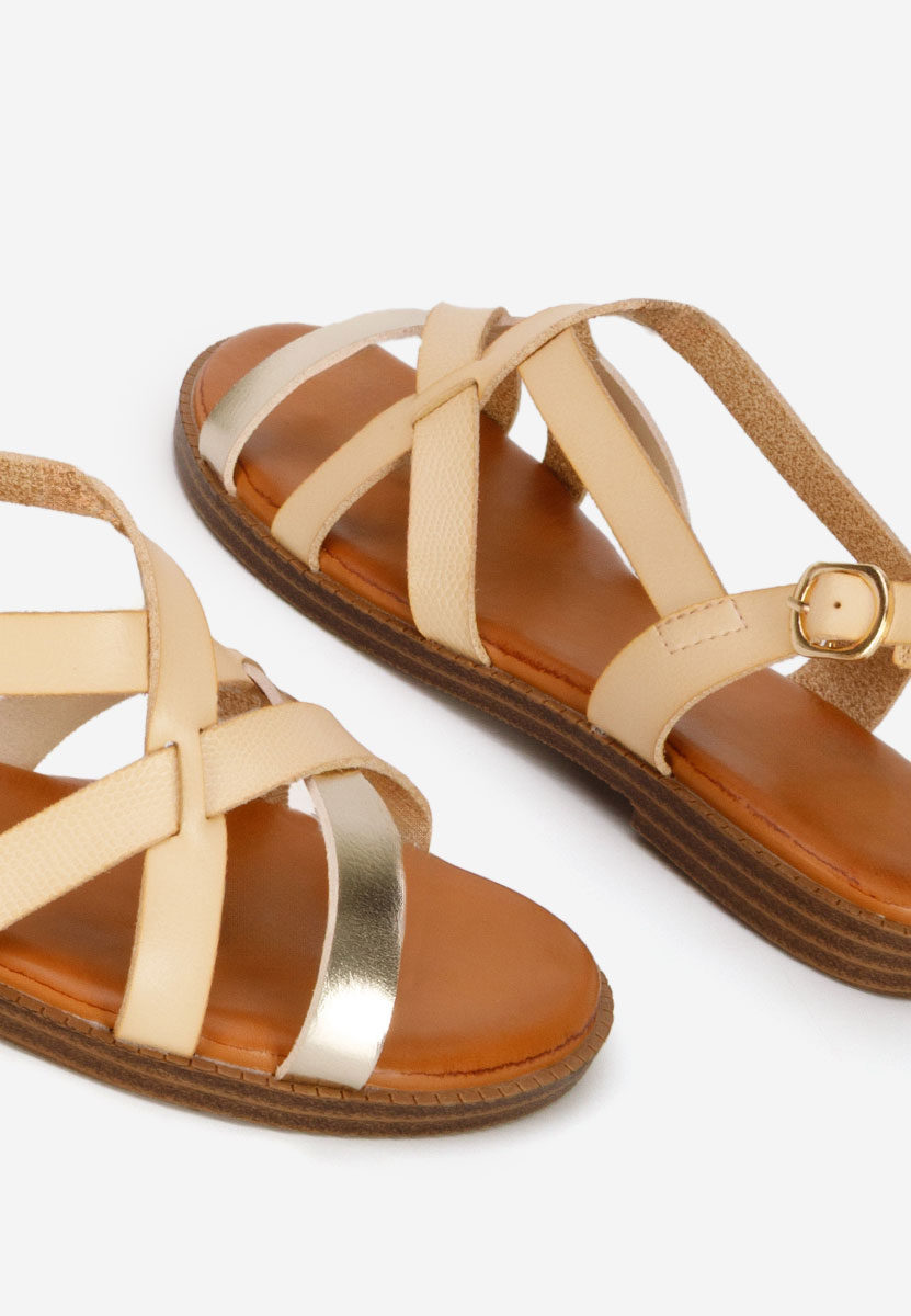 Sandali bassi Latifia beige