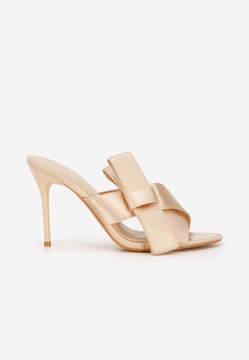 Ciabatte con tacco Seniora beige