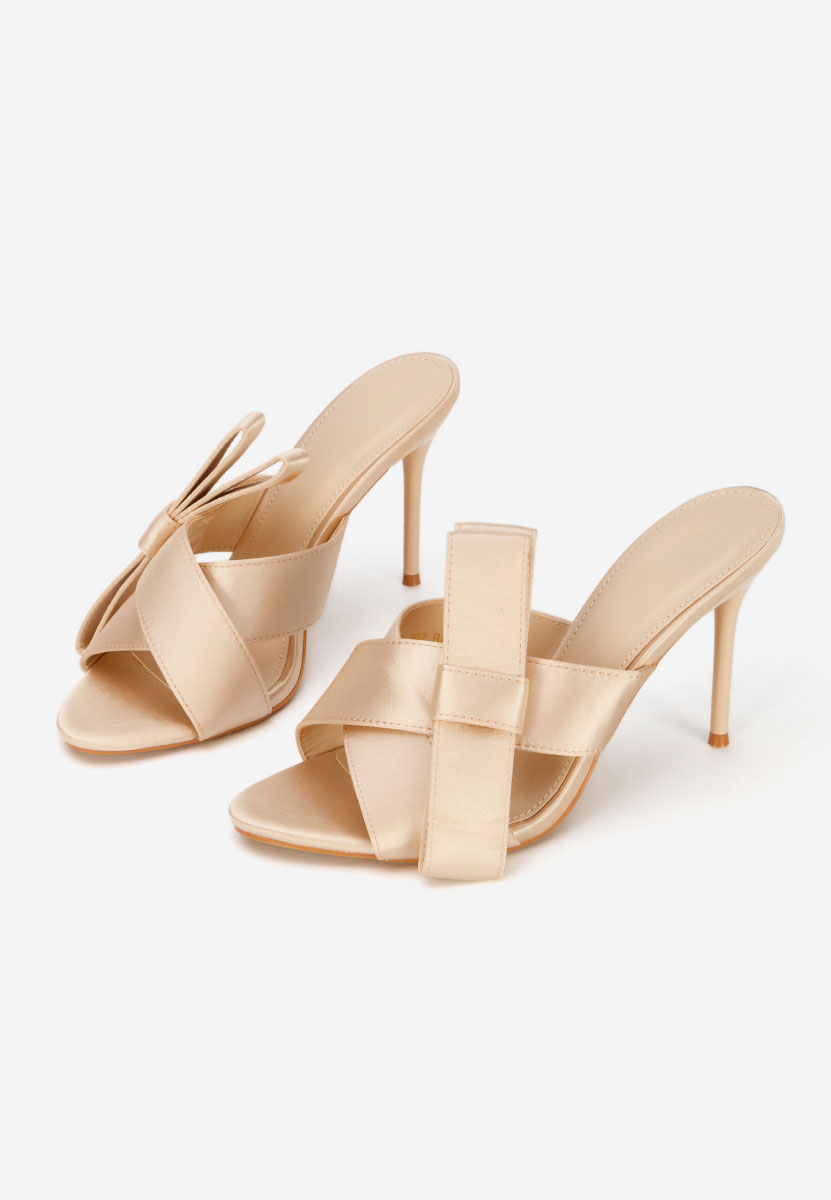 Ciabatte con tacco Seniora beige