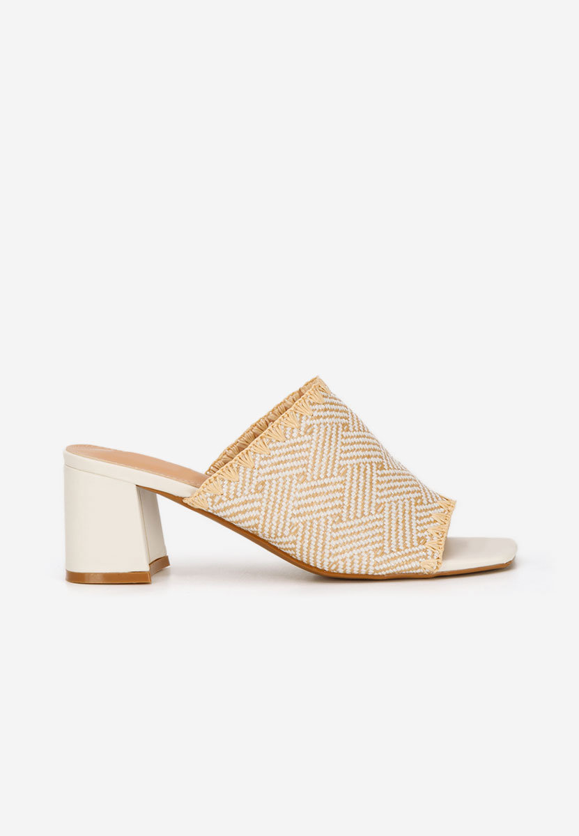 Ciabatte con tacco Yngrid bianchi
