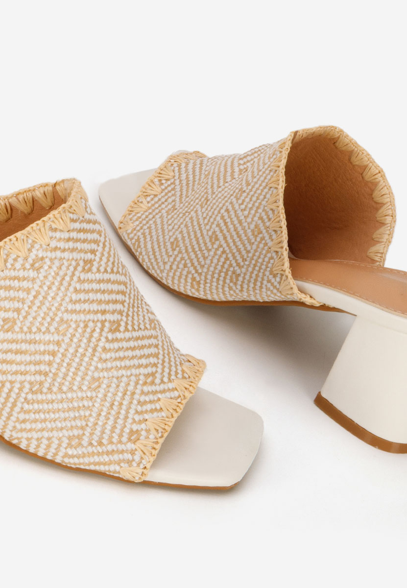 Ciabatte con tacco Yngrid bianchi