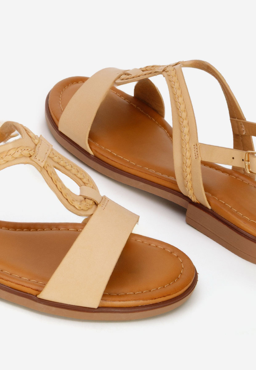 Sandali bassi Colida beige