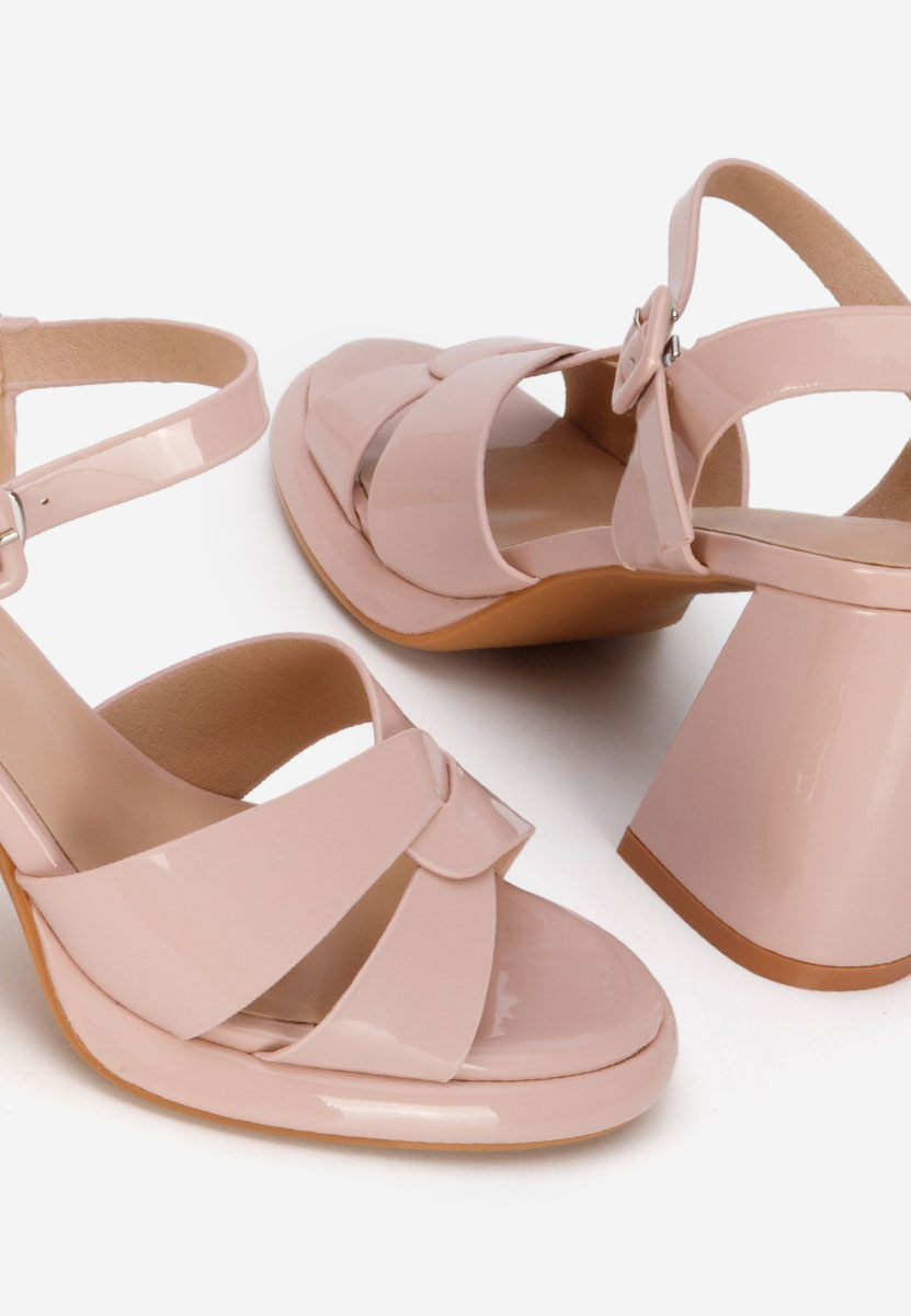 Sandali con tacco largo Lorenda nude