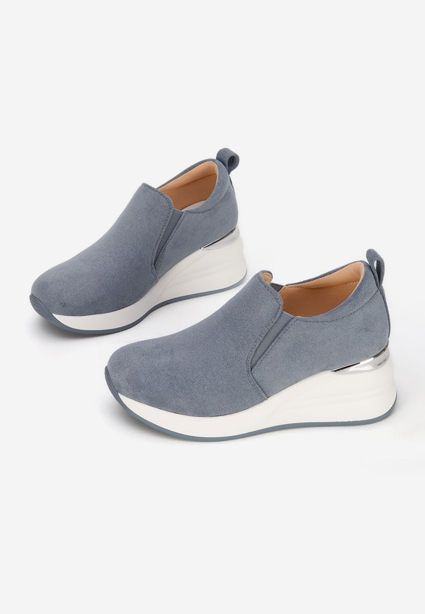 Scarpe con plateau Leanne blu