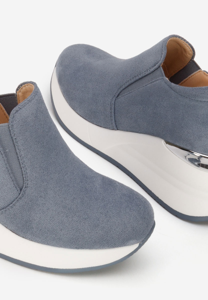 Scarpe con plateau Leanne blu