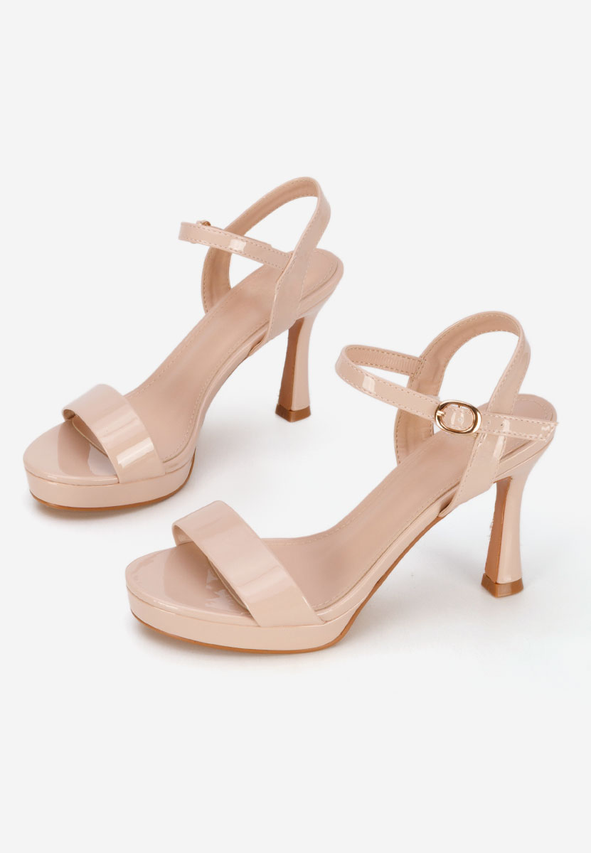 Sandali con tacco a spillo Medea beige
