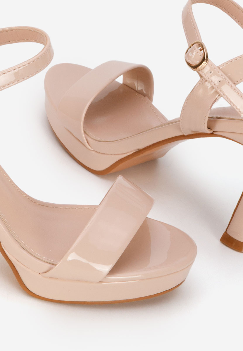 Sandali con tacco a spillo Medea beige