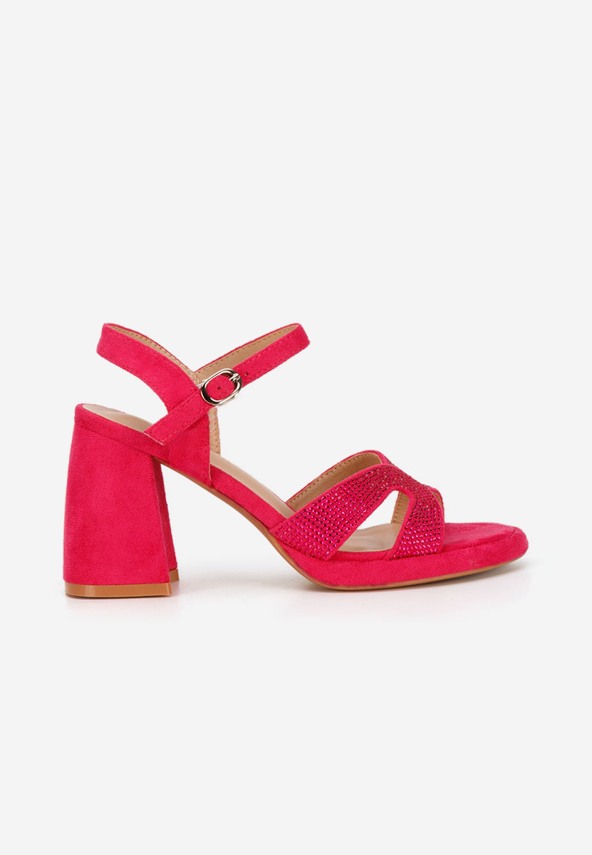 Sandali con tacco largo Madrigal fucsia