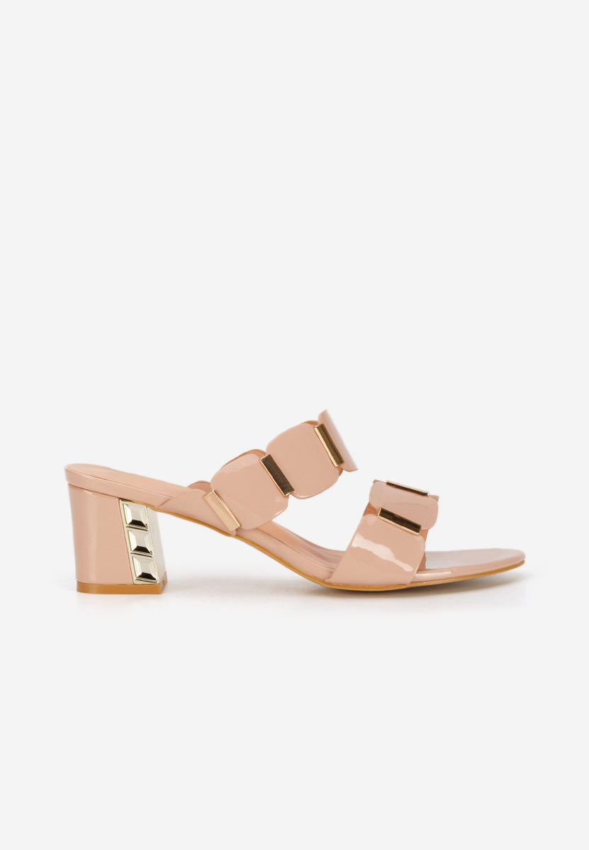 Ciabatte con tacco Raniela beige