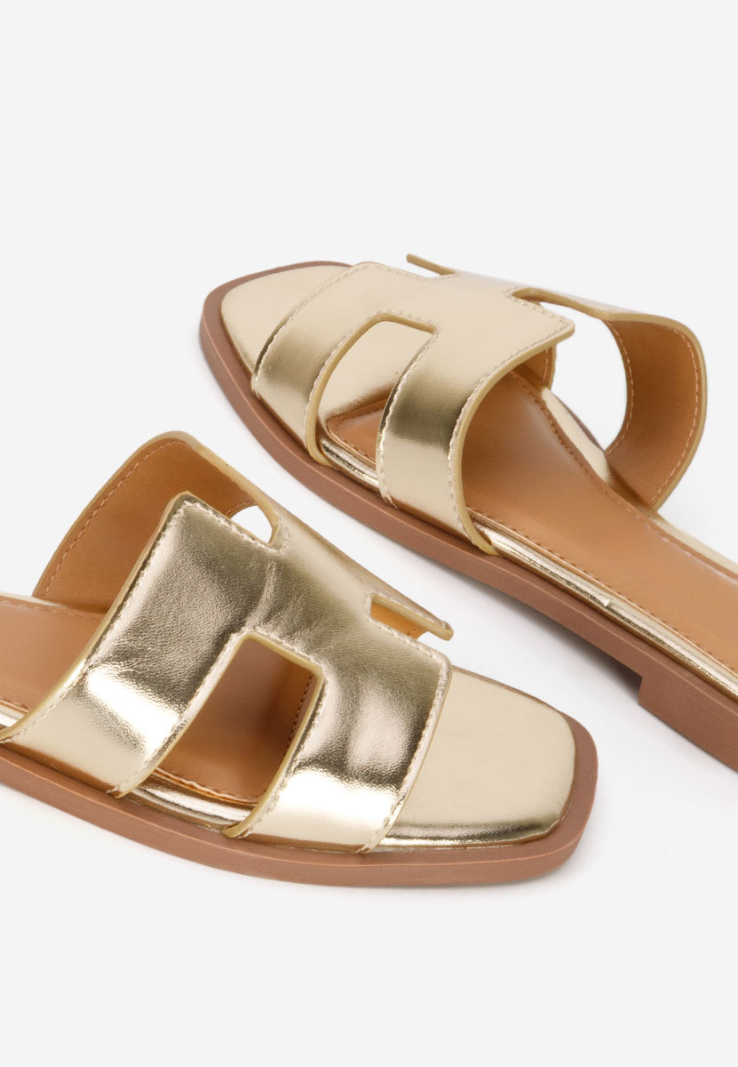 Ciabatte donna Lecya oro