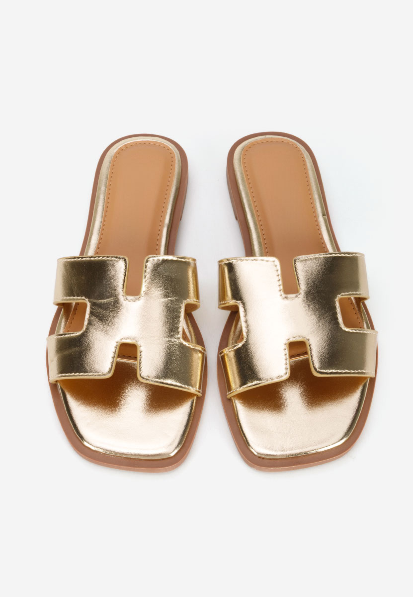 Ciabatte donna Lecya oro