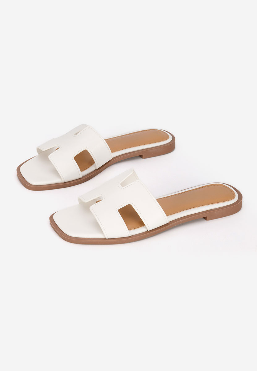 Ciabatte donna Lecya bianchi