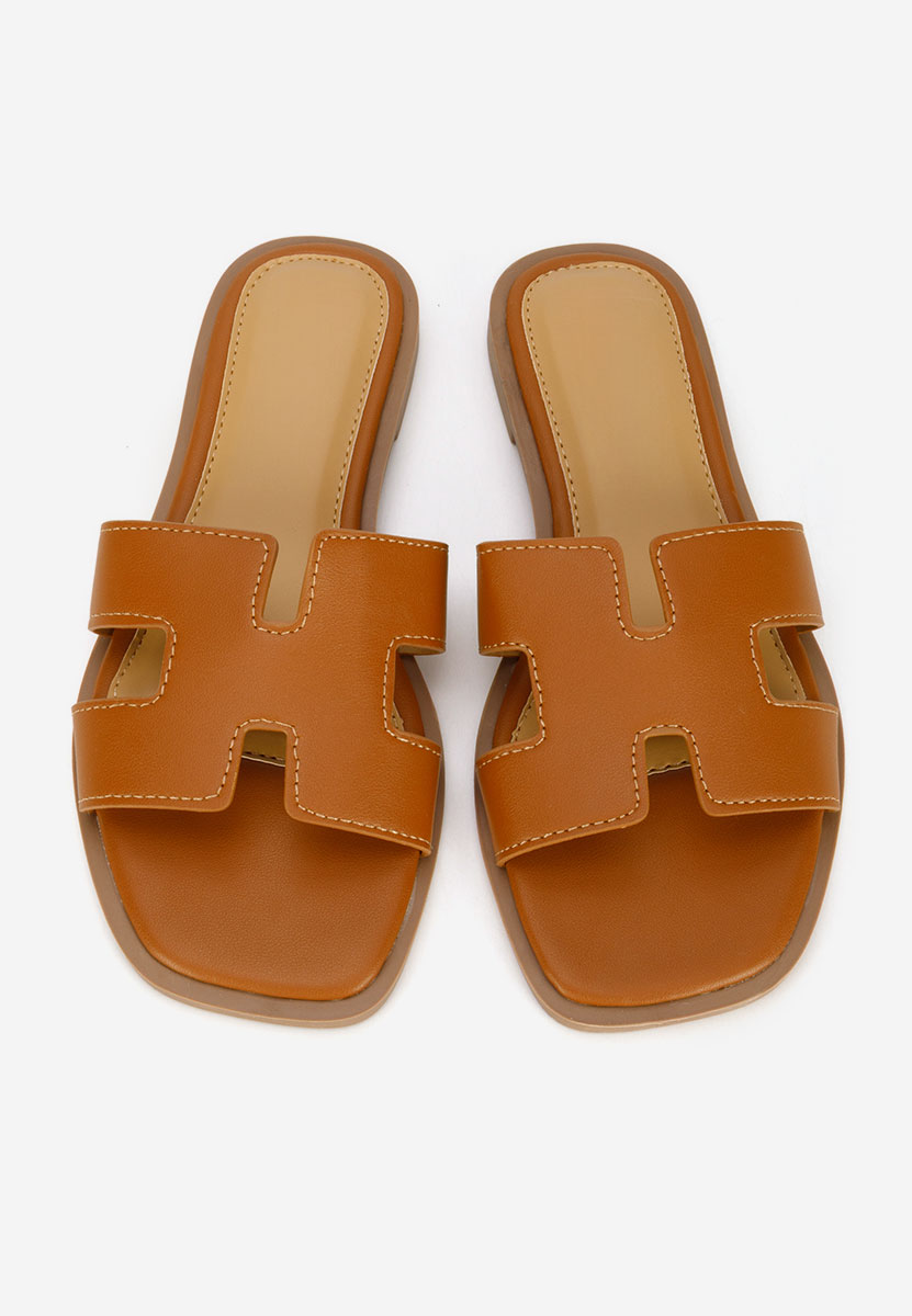 Ciabatte donna Lecya camel