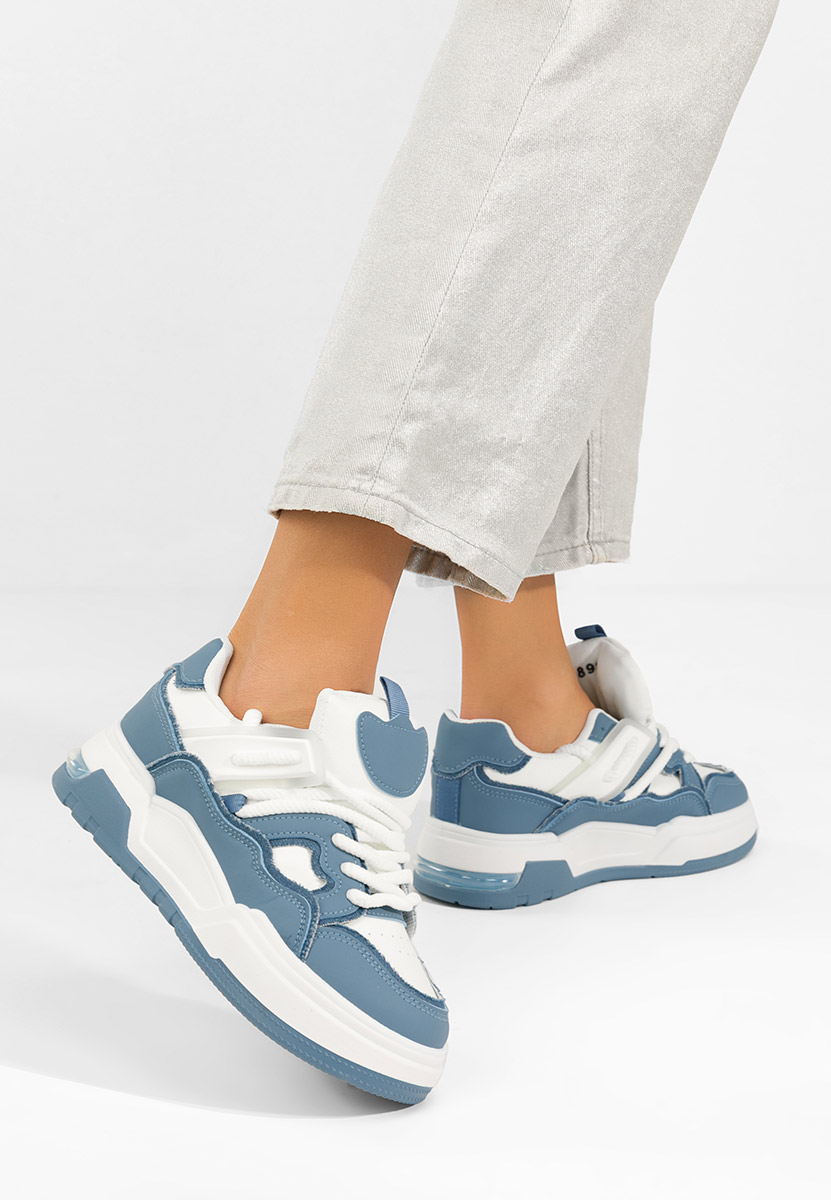 Sneakers con plateau Cinzela blu