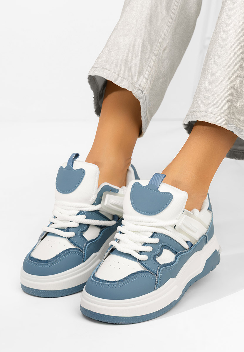 Sneakers con plateau Cinzela blu