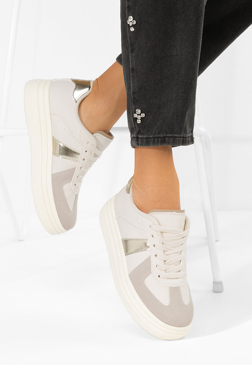 Sneakers con plateau Serinia oro